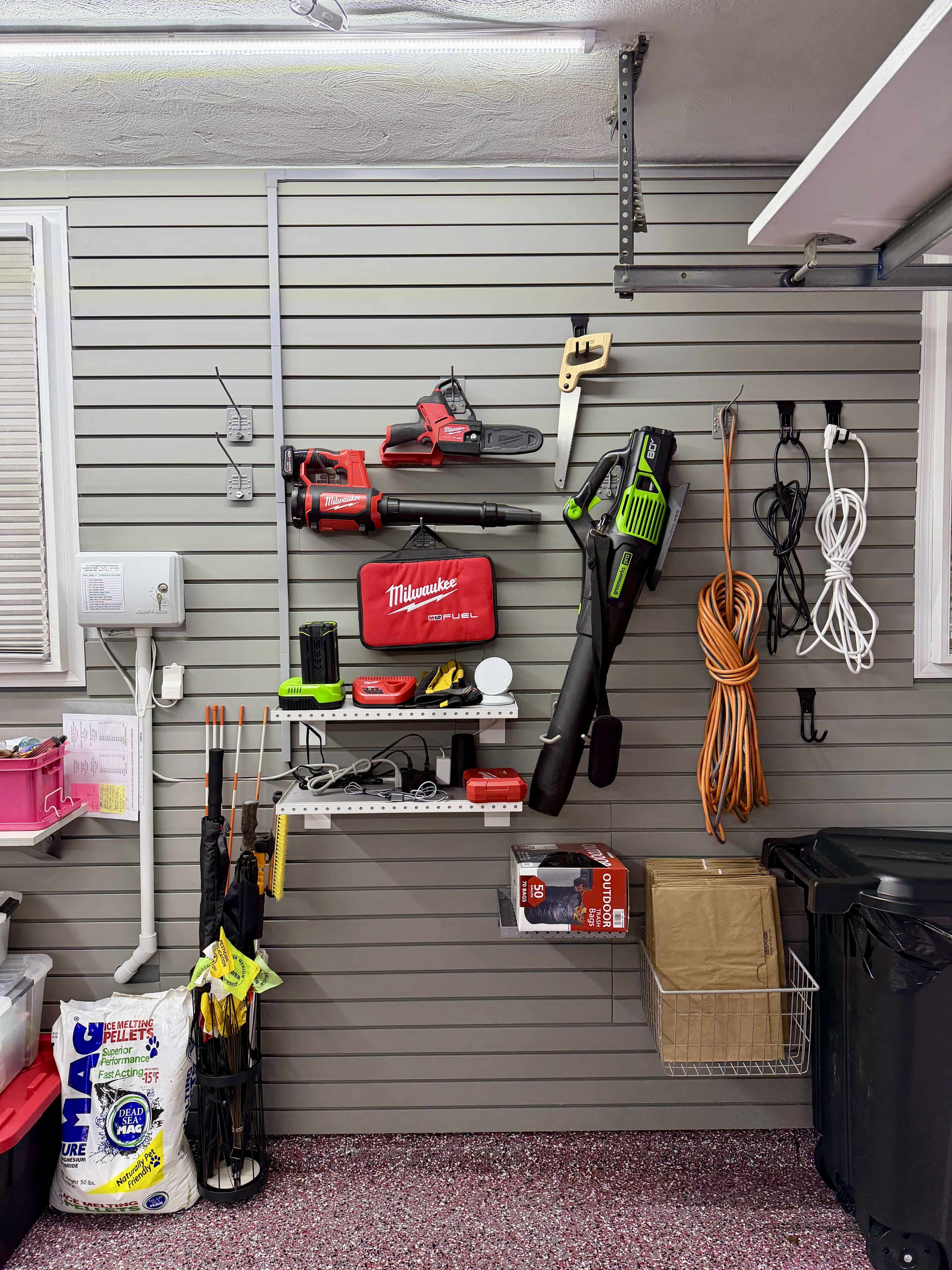 Small or large adjustable shelves are an option. You can customize the layout to fit your gear. Move the shelves up or down as needed; the system grows with you over time.